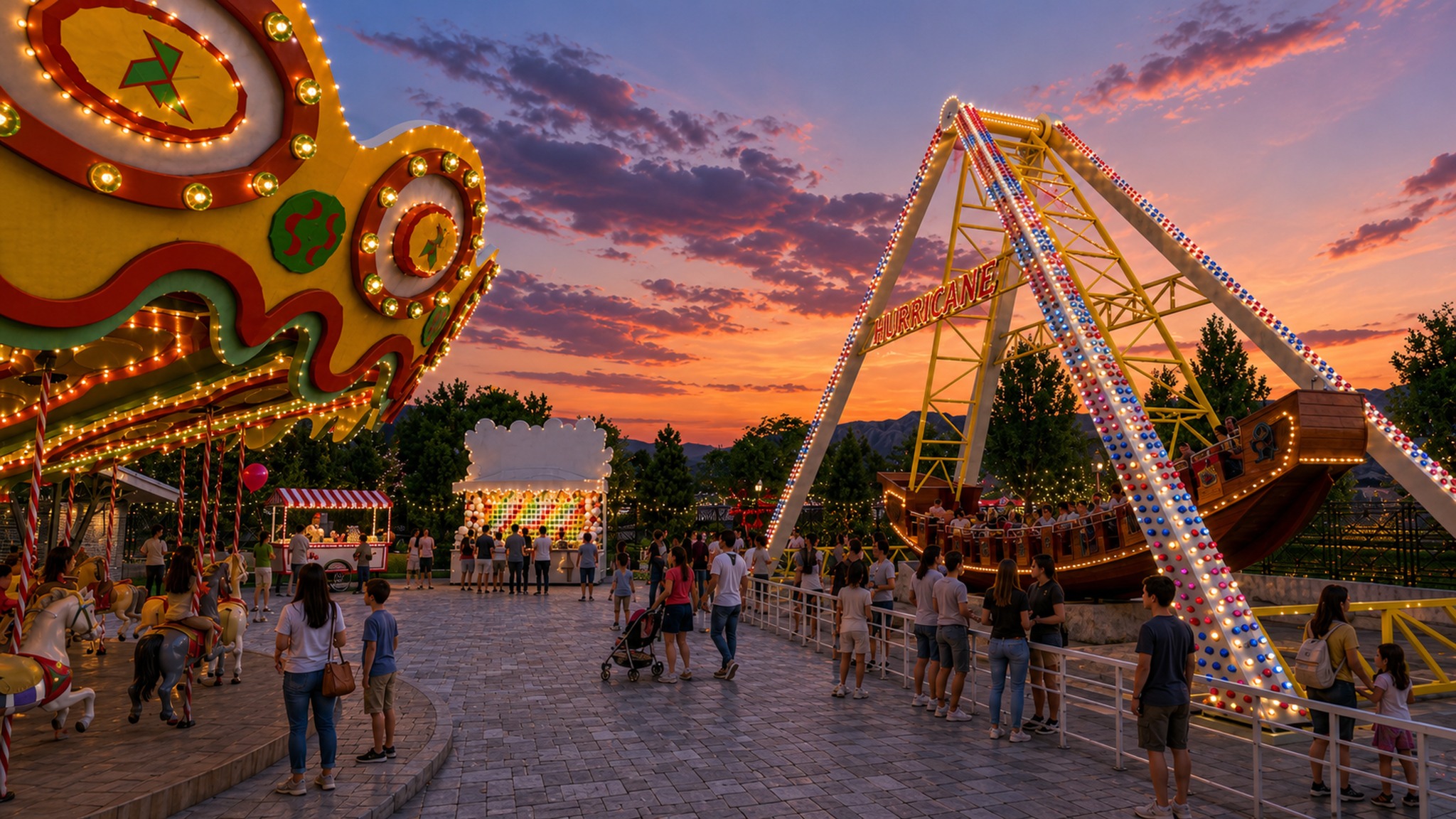 Gemlik Lunapark atlıkarınca ve salıncak gemi