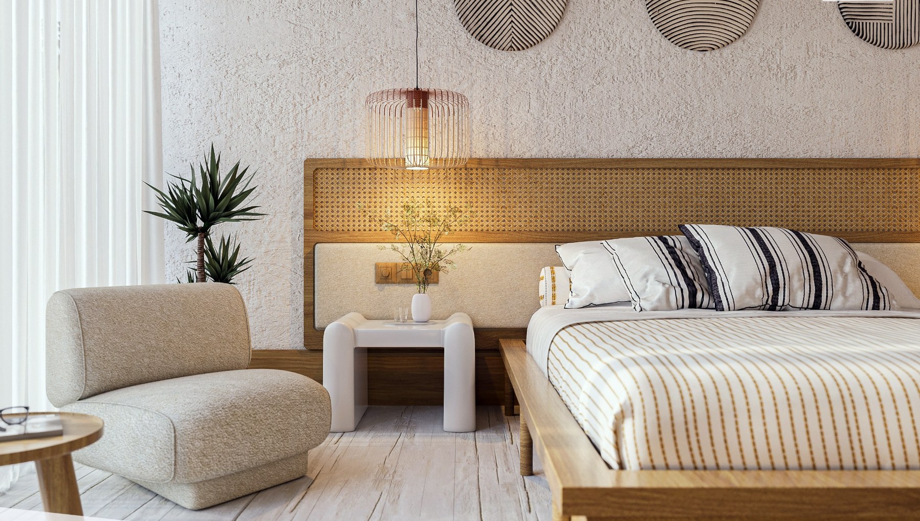 Saman Villas yatak odası detay