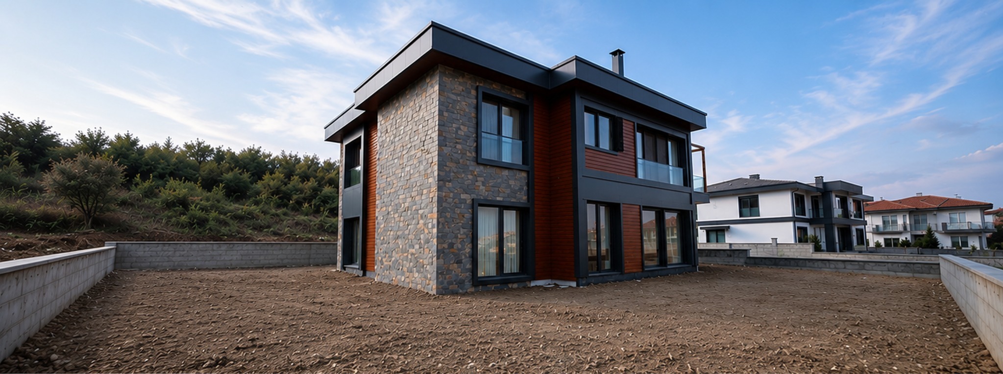 Yalova Merkez Villa - Yapım aşaması genel görünüm